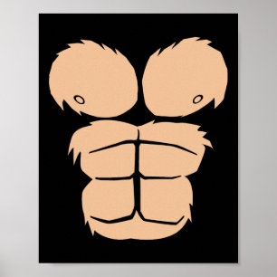 Poster Costume d'Halloween Amusant Singe Gorille Costume 