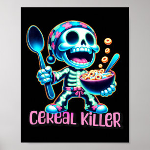 Poster Costume d'Halloween Cereal Killer Funny Breakfast 
