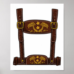 Poster Costume d'Halloween - Mens Lederhosen
