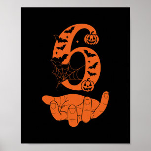 Poster Costume d'Halloween Number 6 correspondant au mème