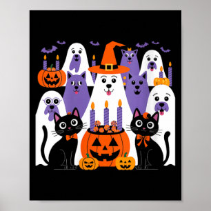 Poster Costume d'Halloween pour femme Chien déguisé en fa