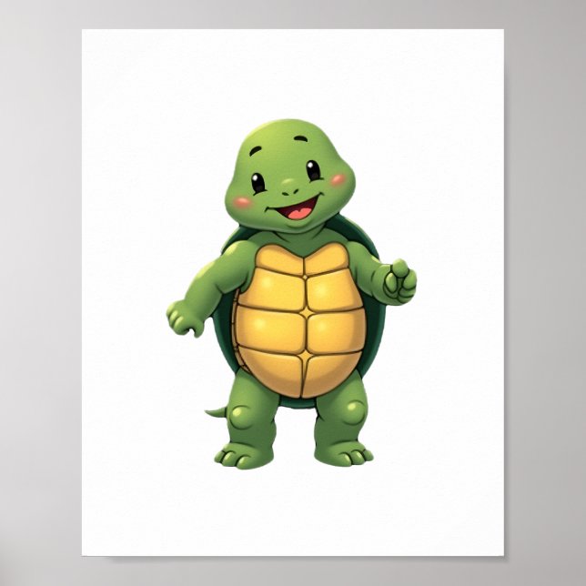Poster Costume d'Halloween tortue cool sans tête _ Funny  (Devant)