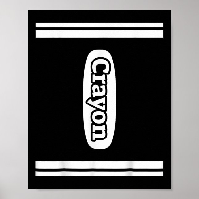 Poster Costume Halloween Crayon (Devant)