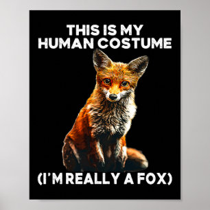 Poster Costume Halloween Fox - C'Est Mon Costume Humain I