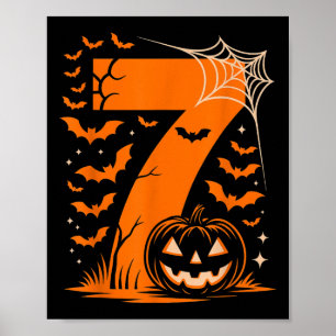 Poster Costume Halloween Homme Femme Numéro 7 Corresponda