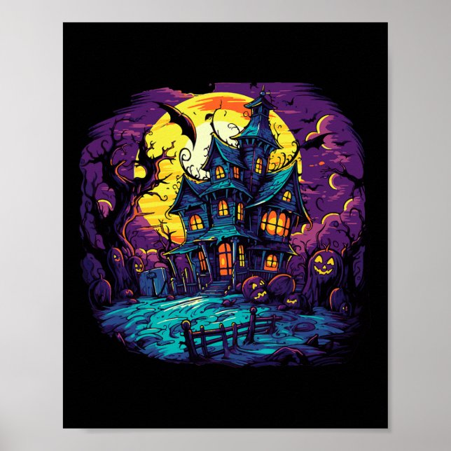 Poster Costume Haunted House Halloween (Devant)