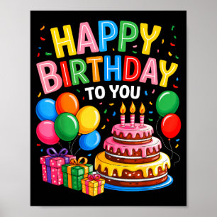 Poster Costume Joyeux Anniversaire Pour Hommes Femmes Gar