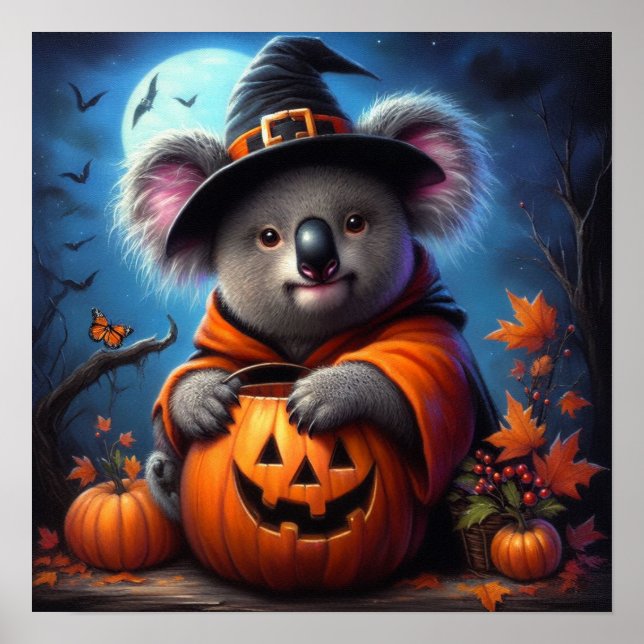 Poster Costume Koala Halloween (Devant)