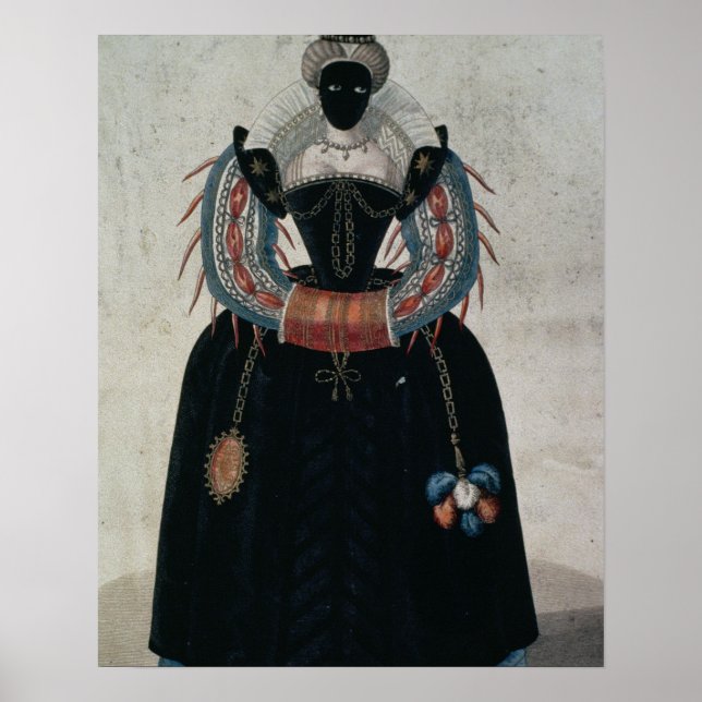 Poster Costume mascarade dans le style d'Henri III (colo (Devant)