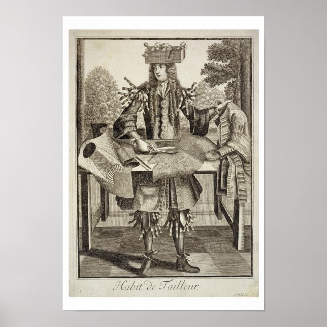Poster Costume pour un Tailor, pub. par Gerard Valck (165 (Devant)