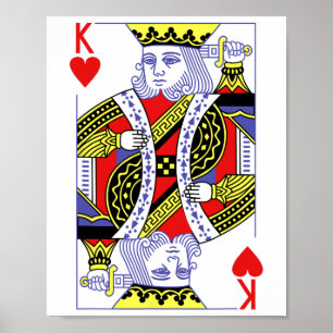 Poster Costume Roi des Coeurs Royal Flush Halloween Playi