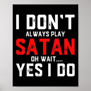 Poster Costume Satan Diable Costume Halloween Satan