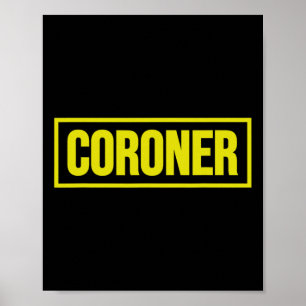 Poster Costume uniforme coroner Halloween