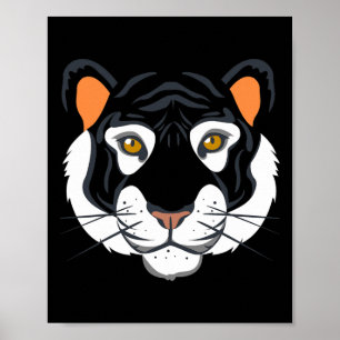 Poster Costume visage tigre Halloween Faire semblant d'êt