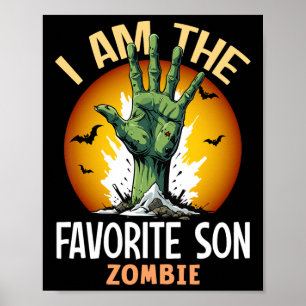 Poster Costume Zombie Fils Favorite Halloween Corresponda