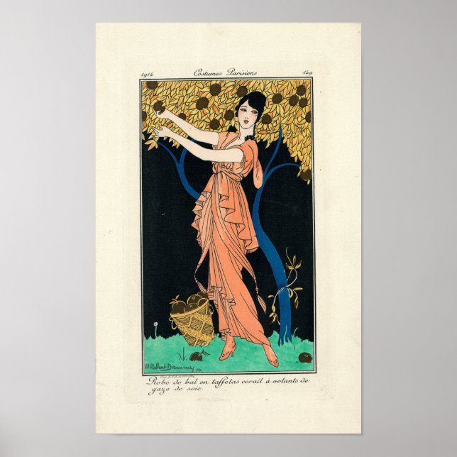 Poster Costumes vintages Parisiens par H Robert Dammy (Devant)