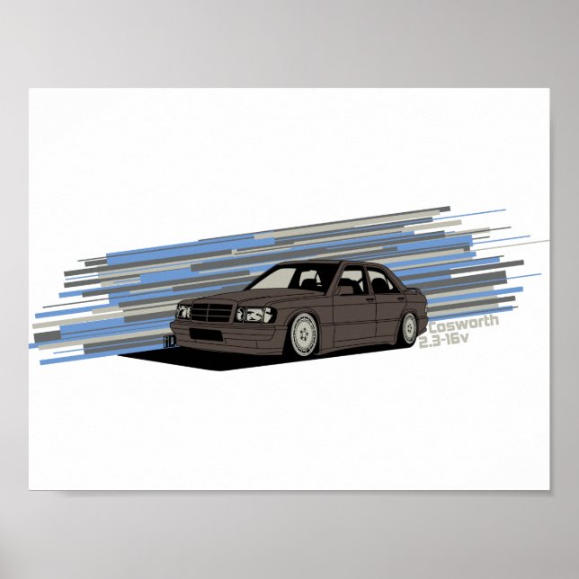 Poster Cosworth 2.3-16v (Devant)