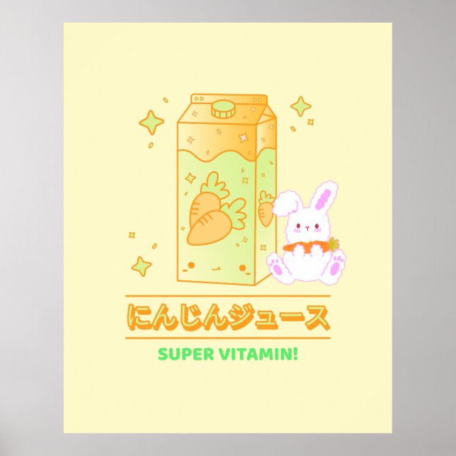 POSTER COSY BUNNY AVEC JUS DE CARROT (Devant)