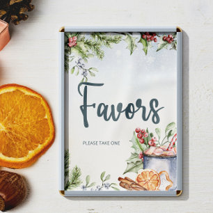 Poster Cosy Coca chaud hiver Coca Baby shower neigeux Fav