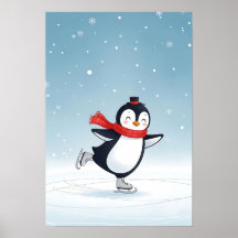 Cosy hiver Penguin Nursering Art