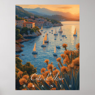 Poster Côte d’Azur, France