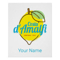 Côte d'Amalfi Lemon Italie Vintage Costa d'Amalfi