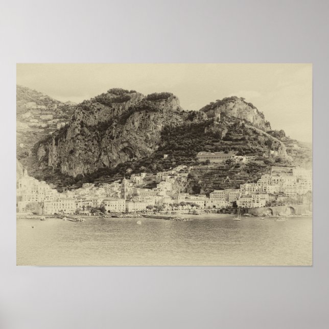 Poster Côte d'Amalfi Vintage (Devant)