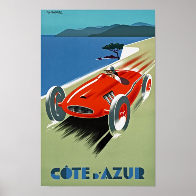 Poster Côte d'Azur (Devant)