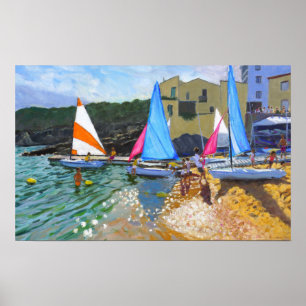 Poster côte de calella de palafrugall d'école de