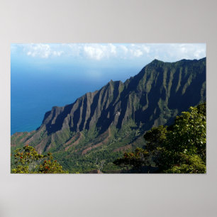 Poster Côte de Na Pali sur l'affiche de Kauai