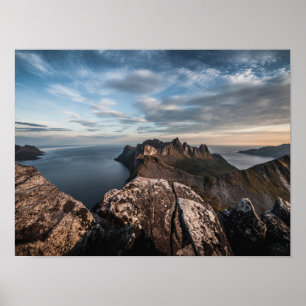 Poster Côte de Norvège Paysage photo