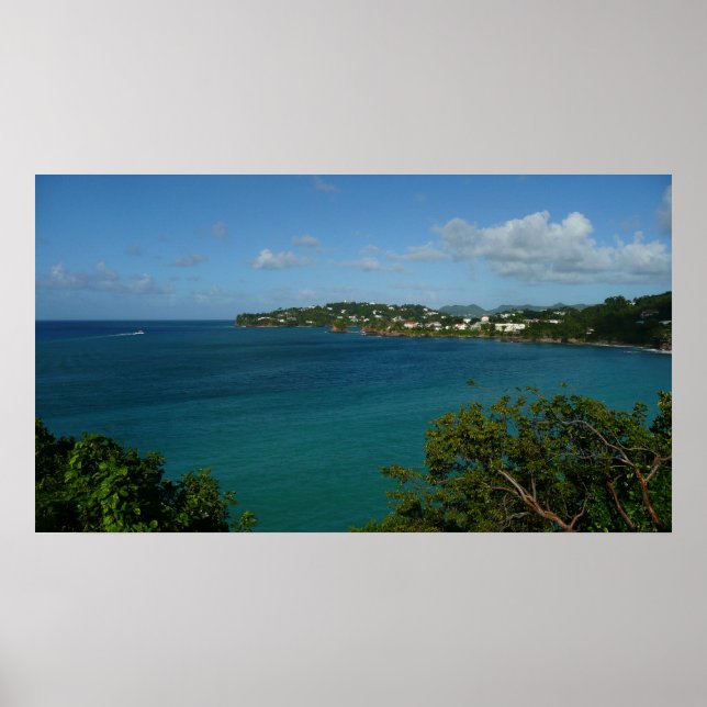 Poster Côte de Sainte-Lucie - Caraïbes Photo de vacances (Devant)