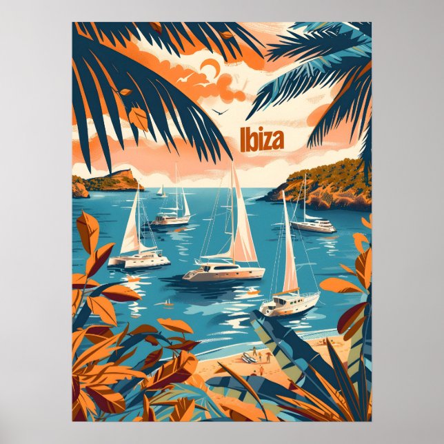 Poster Côte d'Ibiza (Devant)
