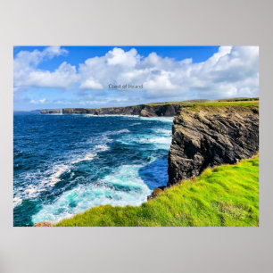 Poster Côte d'Irlande, photo,