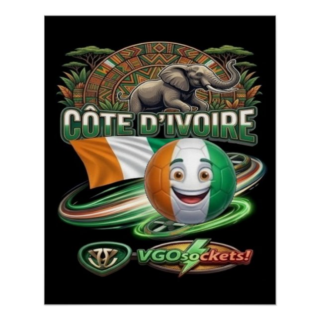 Poster Côte d'Ivoire-GBall (Devant)