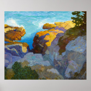 Poster Côte du Maine par Newell Convers Wyeth