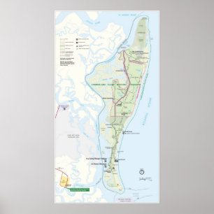 Poster Côte nationale de l'île Cumberland