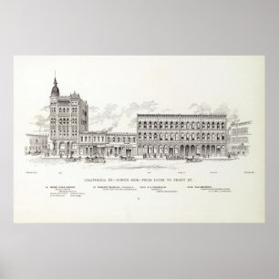 Poster Côté nord Davis de la Californie et avant