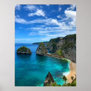 Poster Côte Tropical Island Paradise Beach