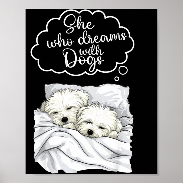 Poster Coton De Tulear Dog Nightgown Pajama  (Devant)