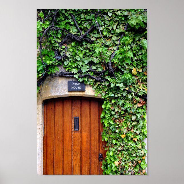 Poster Cotswolds Cottage Bourton sur l'eau Royaume-Uni (Devant)