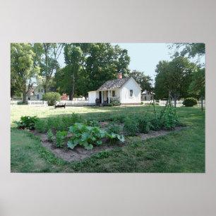 Poster Cottage de naissance d'Herbert Hoover, Iowa