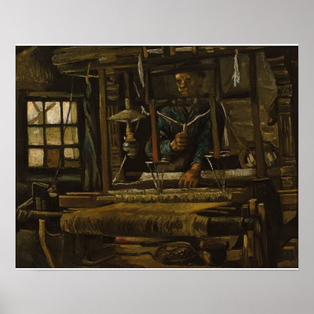 Poster Cottage de Weaver - Van Gogh - c1884 (Devant)