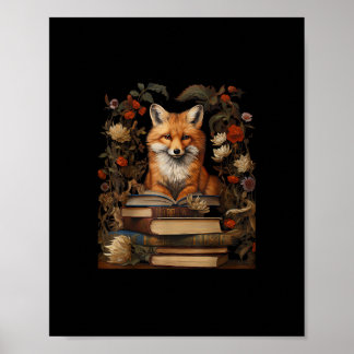 Poster Cottagecore Aesthetic Book Lover Goblincore Retro
