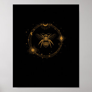 Poster Cottagecore Esthétique Académie Goblincore Abeille