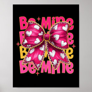 Poster Cotteque Bow Be Mine Saint-Valentin Cute Saint-Val