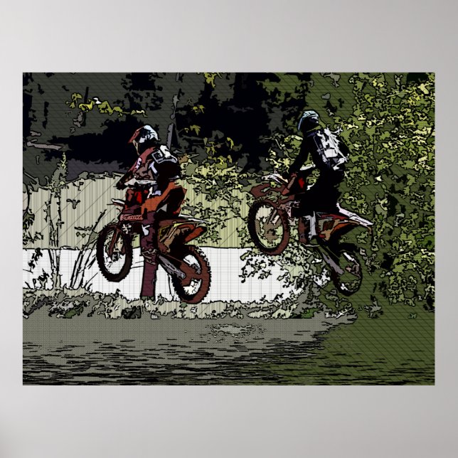 Poster Cou et Cou - Motocross Racers (Devant)