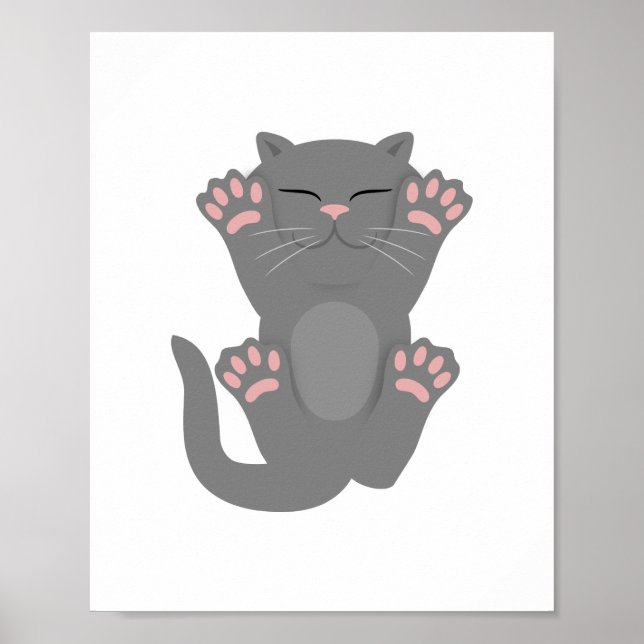 Poster Couchage de chat (Devant)