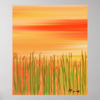 POSTER "COUCHER DE SOLEIL"