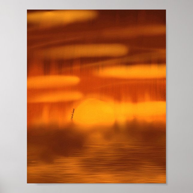 Poster Coucher de soleil (Devant)